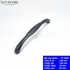 Tay nắm tủ tân cổ điển vintage màu đen mờ SH8830