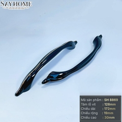 Tay nắm tủ tân cổ điển Vintage màu đen vàng SH8869