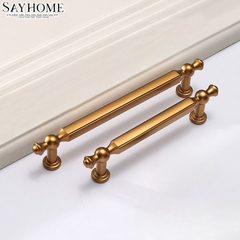 Tay nắm tủ tân cổ điển vintage màu đồng SH3319