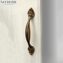 Tay nắm tủ tân cổ điển vintage màu đồng SH8857