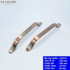 Tay nắm tủ tân cổ điển Vintage màu đồng SH9121