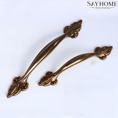 Tay nắm tủ tân cổ điển vintage màu vàng gold, đen, trắng ngọc trai vàng, đồng đen và đồng đỏ SH8859