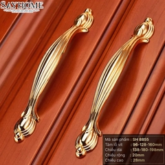 Tay nắm tủ tân cổ điển Vintage màu vàng gold SH8855