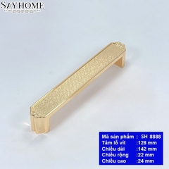 Tay nắm tủ tân cổ điển vintage màu vàng gold SH8888
