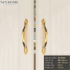 Tay nắm tủ tân cổ điển Vintage màu vàng gold SH9393