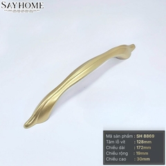 Tay nắm tủ tân cổ điển vintage màu vàng gold SH8869