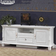 Tay nắm tủ tân cổ điển vintange màu trắng vàng SH8853