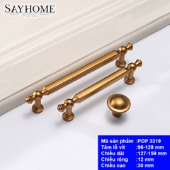 Tay nắm tủ tân cổ điển màu cafe PDP3319