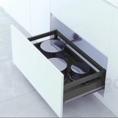 Kệ đựng xoong nồi GROB C1NX.60/70/75/80/90 hợp kim nhôm phủ Nano, nan Oval - Hàng chính hãng GROB