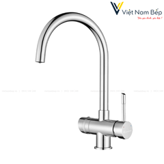 Vòi rửa bát ba đường nước Trim-Water Chrome - Chính hãng KONOX