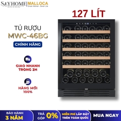 Tủ rượu MALLOCA MWC-46BG độc lập hoặc âm tủ 127L (46 chai) - Hàng chính hãng