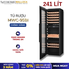 Tủ rượu MALLOCA MWC-95BI độc lập hoặc âm tủ 241L (95 chai) - Hàng chính hãng