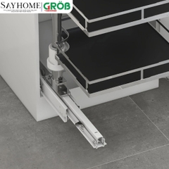 Tủ đồ khô GROB GM304-550 xoay mở từng tầng inox 304, đáy Melamin, nan dẹt tại thành phố Hồ Chí Minh