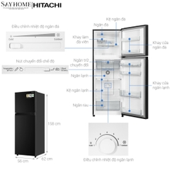 Tủ lạnh Hitachi Inverter 240 lít HRTN5255MFUVN tại thành phố Hồ Chí Minh