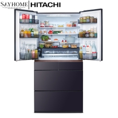 Tủ lạnh 6 cánh màu xám khói Hitachi R-GW670TV (XM) 670 Lít tại thành phố Hồ Chí Minh
