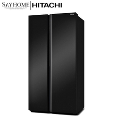 Tủ lạnh 2 cánh màu đen Hitachi HRSN9713ESUVN 656 Lít - Hàng chính hãng