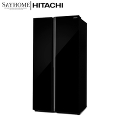 Tủ lạnh 2 cánh màu đen Hitachi HRSN9713ESGBKVN 656 Lít - Hàng chính hãng