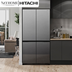 Tủ lạnh 4 cánh màu đen Hitachi HR-WB640VGV0X 569 Lít - Hàng chính hãng
