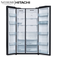 Tủ lạnh 2 cánh màu đen Hitachi HRSN9713ESUVN 656 Lít - Hàng chính hãng