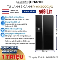 Tủ lạnh Hitachi Inverter 569 lít R-MX800GVGV0 tại thành phố Hồ Chí Minh