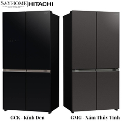 Tủ lạnh Multi Door 4 cánh màu đen Hitachi R-WB640VGV0 569 Lít