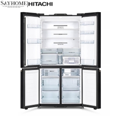 Tủ lạnh 4 cánh màu trắng Hitachi R-WB640VGV0X-MGW 569 Lít - Hàng chính hãng