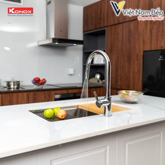 Vòi rửa bát dây rút Alto Nickel - Chính hãng KONOX