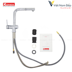 Vòi rửa bát dây rút KN1337 - Chính hãng KONOX