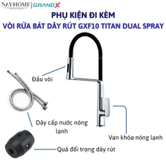 Vòi rửa chén GRANDX GXF10 TITAN DUAL SPRAY tại thành phố Hồ Chí Minh