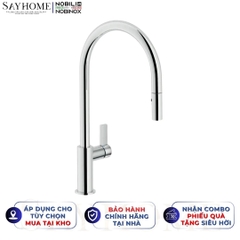 Vòi rửa chén NOBILI FLAG NB205 dây rút 2 chế độ - Hàng chính hãng