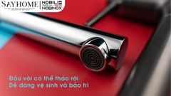 Vòi rửa chén NOBILI MANIA NB215T dây rút 1 chế độ - Hàng chính hãng