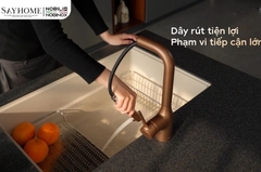 Vòi rửa chén NOBILI MANIA NB217B dây rút - Hàng chính hãng