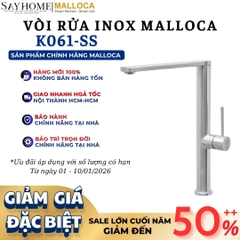 Vòi rửa chén inox MALLOCA K061-SS - Hàng chính hãng