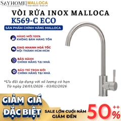 Vòi rửa chén inox MALLOCA K569-C ECO một nguồn nước - Hàng chính hãng