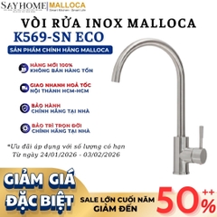 Vòi rửa chén inox Malloca K569-SN ECO - Hàng chính hãng