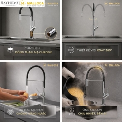 Vòi rửa chén mạ Chrome Malloca K081C tại thành phố Hồ Chí Minh