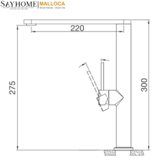 Vòi rửa chén inox Malloca K061-SS tại thành phố Hồ Chí Minh