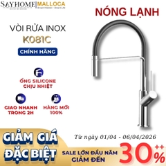 Vòi rửa chén MALLOCA K081C mạ Chrome - Hàng chính hãng