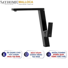 Vòi rửa chén MALLOCA K131BL đồng thau sơn giả đá màu đen - Hàng chính hãng