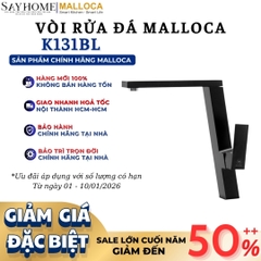 Vòi rửa chén MALLOCA K131BL đồng thau sơn giả đá màu đen - Hàng chính hãng