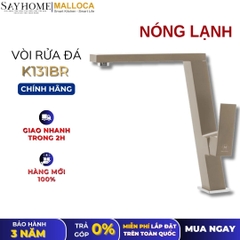 Vòi rửa chén MALLOCA K131BR đồng thau sơn giả đá màu đất - Hàng chính hãng