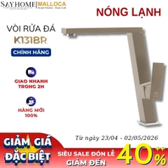 Vòi rửa chén MALLOCA K131BR đồng thau sơn giả đá màu đất - Hàng chính hãng