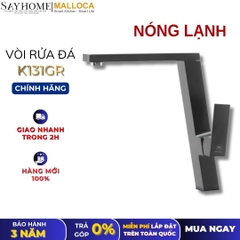 Vòi rửa chén MALLOCA K131GR đồng thau sơn giả đá màu xám - Hàng chính hãng