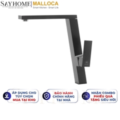 Vòi rửa chén MALLOCA K131GR đồng thau sơn giả đá màu xám - Hàng chính hãng