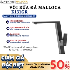 Vòi rửa chén MALLOCA K131GR đồng thau sơn giả đá màu xám - Hàng chính hãng