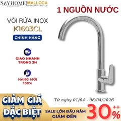 Vòi rửa chén MALLOCA K1603CL mạ Chrome - Hàng chính hãng