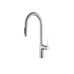 Vòi rửa chén MALLOCA K1726-SS dây rút 2 nguồn nóng, lạnh inox 304 - Hàng chính hãng