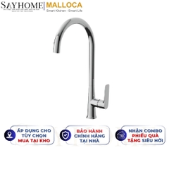 Vòi rửa chén MALLOCA K77C mạ Chrome - Hàng chính hãng