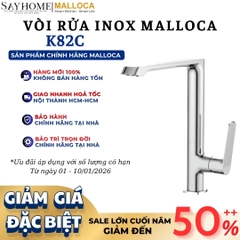 Vòi rửa chén MALLOCA K82C mạ Chrome - Hàng chính hãng