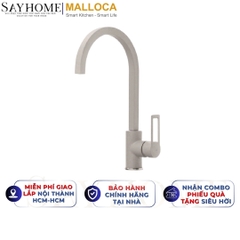 Vòi rửa chén MALLOCA MF-043 đồng thau sơn giả đá màu đất - Hàng chính hãng